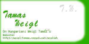 tamas weigl business card